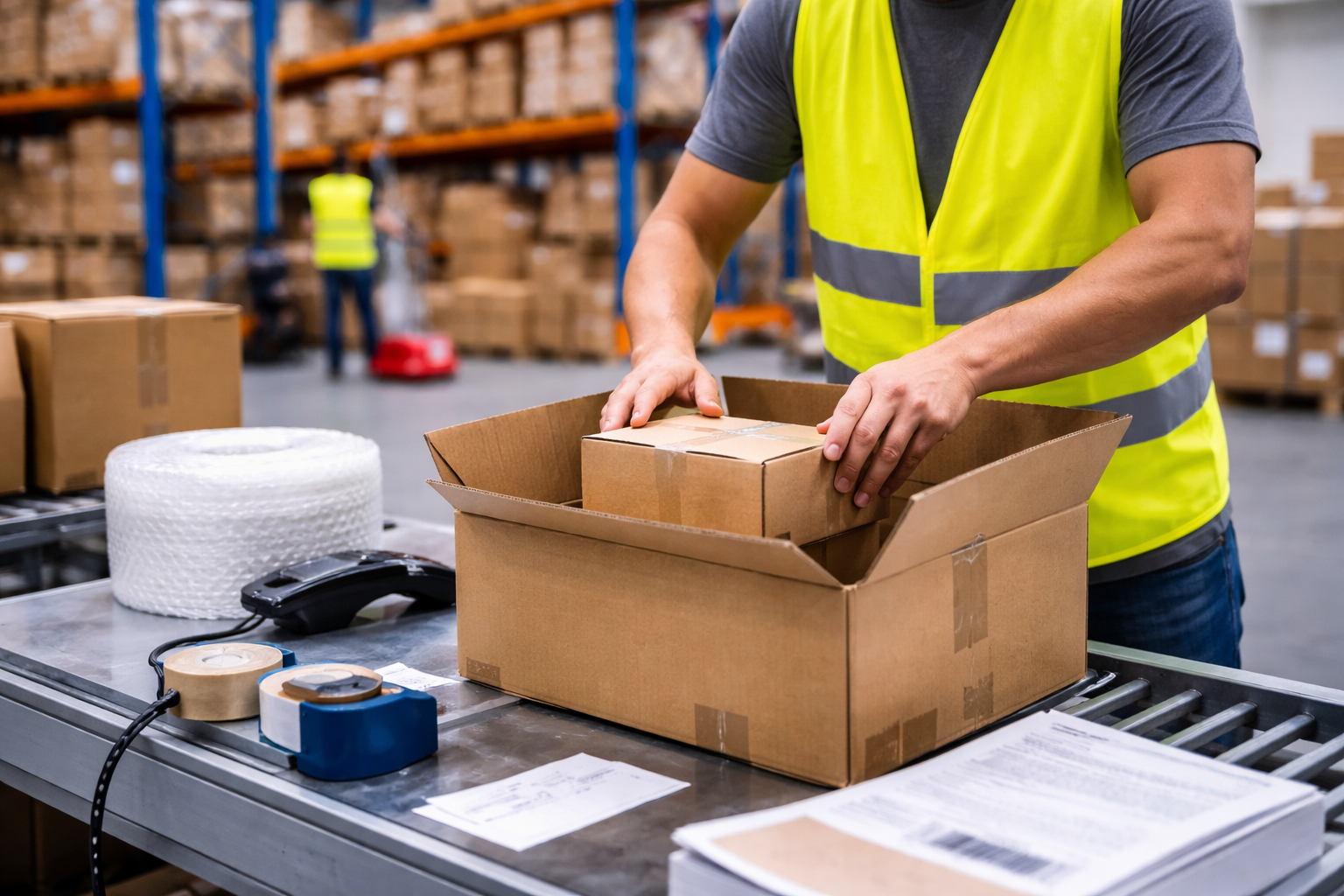 Operatore picking e packing per e-commerce